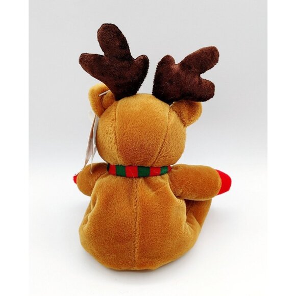 SEARS Twinkles Reindeer 8" Beanbag Plush Vintage 1999 Light Up Nose NOT Working - Picture 3 of 5